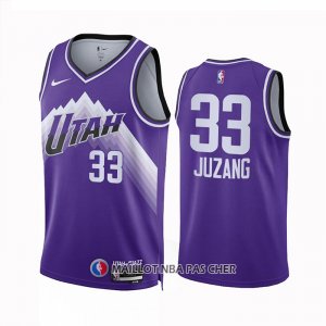 Maillot Utah Jazz Johnny Juzang NO 33 Ville 2023-24 Volet