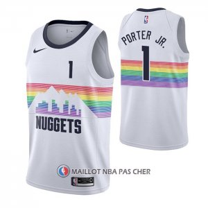 Maillot Denver Nuggets Michael Porter JR. Ville Blanc