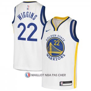 Maillot Enfant Golden State Warriors Andrew Wiggins NO 22 Association Blanc