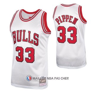 Maillot Chicago Bulls Scottie Pippen NO 33 Mitchell & Ness 1997-98 Blanc