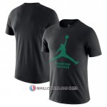 Maillot Manche Courte Boston Celtics Essential Jumpman Noir