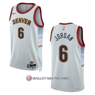 Maillot Denver Nuggets Deandre Jordan NO 6 Ville 2022-23 Blanc