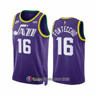 Maillot Utah Jazz Simone Fontecchio NO 16 Classic 2023-24 Volet