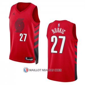 Maillot Portland Trail Blazers Jusuf Nurkic NO 27 Statement 2022-23 Rouge