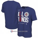 Maillot Manche Courte Los Angeles Clippers 2023 NBA Playoffs Mantra Bleu