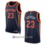 Maillot New York Knicks Mitchell Robinson NO 23 Statement 2022-23 Noir