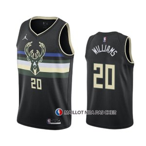 Maillot Milwaukee Bucks Marvin Williams Statement 2020-21 Noir