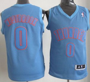 Maillot Westbrook Oklahoma City Thunder #0 Bleu
