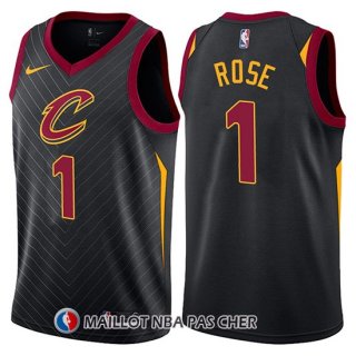 Maillot Cleveland Cavaliers Derrick Rose Statement 2017-18 1 Noir