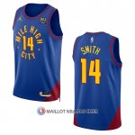Maillot Denver Nuggets Ish Smith NO 14 Statement 2022-23 Bleu