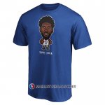 Maillot Manche Courte Philadelphia 76ers Joel Embiid Star Player Bleu