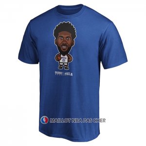 Maillot Manche Courte Philadelphia 76ers Joel Embiid Star Player Bleu