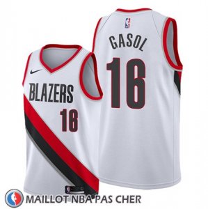 Maillot Portland Trail Blazers Pau Gasol Association Blanc