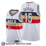 Maillot New Orleans Pelicans Frank Jackson Earned Blanc