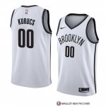 Maillot Brooklyn Nets Rodions Kurucs Association 2018 Blanc