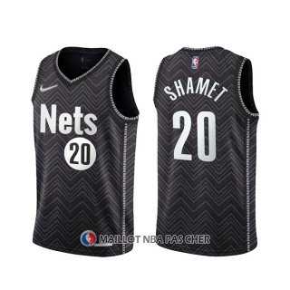 Maillot Brooklyn Nets Landry Shamet Earned 2020-21 Noir