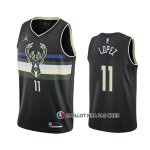 Maillot Milwaukee Bucks Brook Lopez Statement 2020-21 Noir