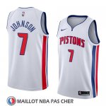 Maillot Detroit Pistons Stanley Johnson No 7 Association 2018 Blanc