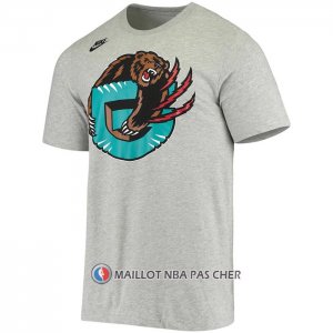 Maillot Manche Courte Memphis Grizzlies Hardwood Classics Gris