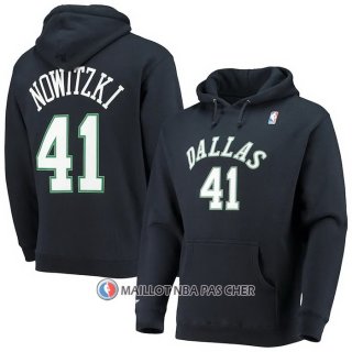 Veste a Capuche Dallas Mavericks Dirk Nowitzki Noir2
