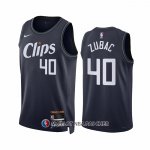 Maillot Los Angeles Clippers Ivica Zubac NO 40 Ville 2023-24 Bleu