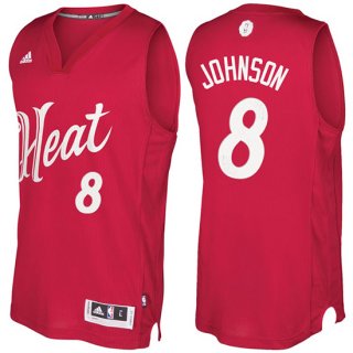 Maillot Navidad 2016 Tyler Johnson Heat 8 Rouge