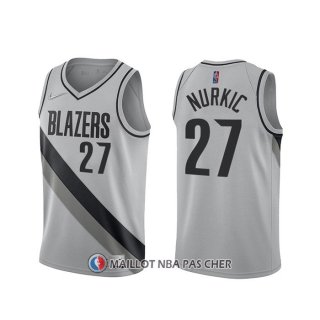 Maillot Portland Trail Blazers Jusuf Nurkic Earned 2020-21 Gris