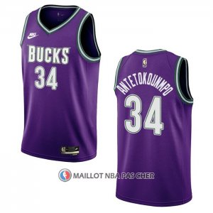Maillot Milwaukee Bucks Giannis Antetokounmpo NO 34 Classic 2022-23 Volet
