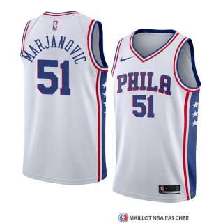 Maillot Philadelphia 76ers Boban Marjanovic Association 2018 Blanc