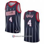 Maillot Houston Rockets Jalen Green NO 4 Ville 2022-23 Noir