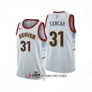 Maillot Denver Nuggets Vlatko Cancar NO 31 Ville 2022-23 Blanc