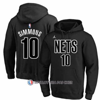 Veste a Capuche Brooklyn Nets Ben Simmons Statement 2022-23 Noir