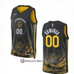 Maillot Golden State Warriors Jonathan Kuminga NO 00 Ville 2022-23 Noir