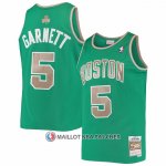 Maillot Boston Celtics Kevin Garnett NO 5 Mitchell & Ness 2007-08 Vert