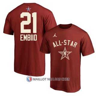 Maillot Manche Courte All Star 2024 Joel Embiid Rouge
