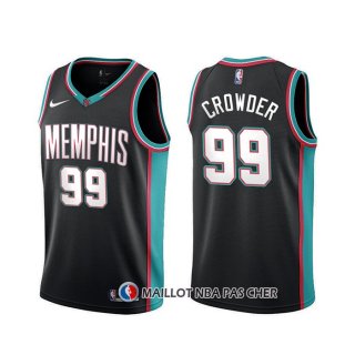Maillot Memphis Grizzlies Jae Crowder 20th Season Classic Noir