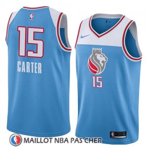 Maillot Sacramento Kings Vince Carter No 15 Ciudad 2018 Bleu