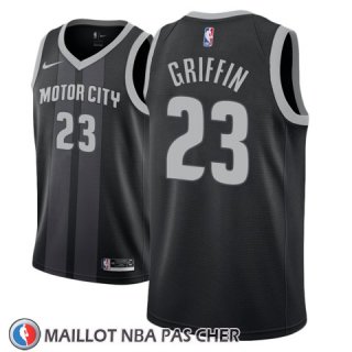 Maillot Detroit Pistons Blake Griffin No 23 Ciudad 2018-19 Noir