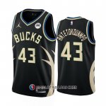 Maillot Milwaukee Bucks Thanasis Antetokounmpo NO 43 Statement 2022-23 Noir