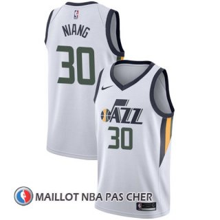 Maillot Utah Jazz Georges Niang 30 Association 2017-18 Blanc