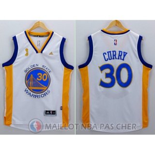 Maillot Blanc Curry Golden State Warriors championnat Revolution 30