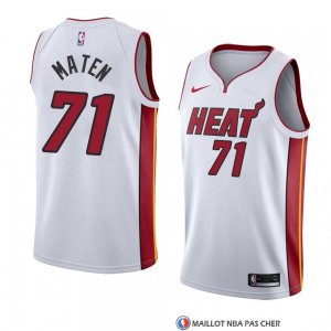 Maillot Miami Heat Yante Maten Association 2017-18 Blanc