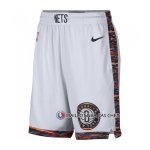 Short Brooklyn Nets Ville Edition Blanc