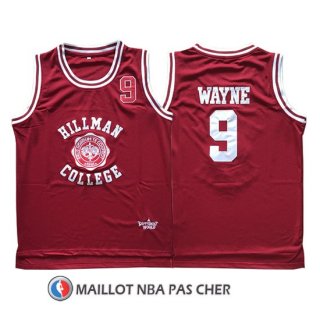 Maillot Pelicula Hillman College Wayne 9 Rouge