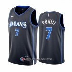 Maillot Dallas Mavericks Dwight Powell NO 7 Ville 2023-24 Bleu
