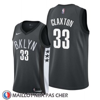 Maillot Brooklyn Nets Nicolas Claxton Statement 2019-20 Noir