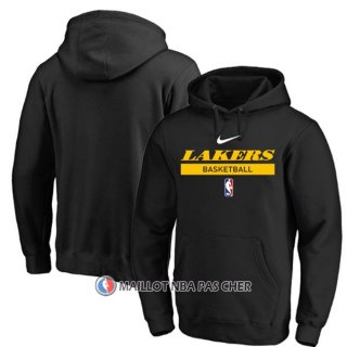 Veste a Capuche Los Angeles Lakers Practice Performance 2022-23 Noir