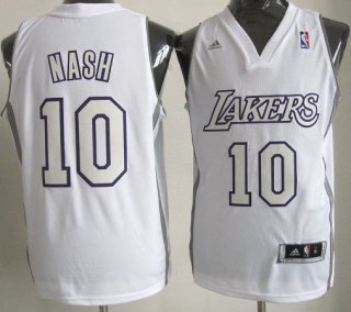 Maillot Nash Los Angeles Lakers #10 Blanc