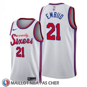 Maillot Philadelphia 76ers Joel Embiid Classic 2019-20 Blanc