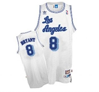 Maillot Retro Lakers Bryant 8 Blanc
